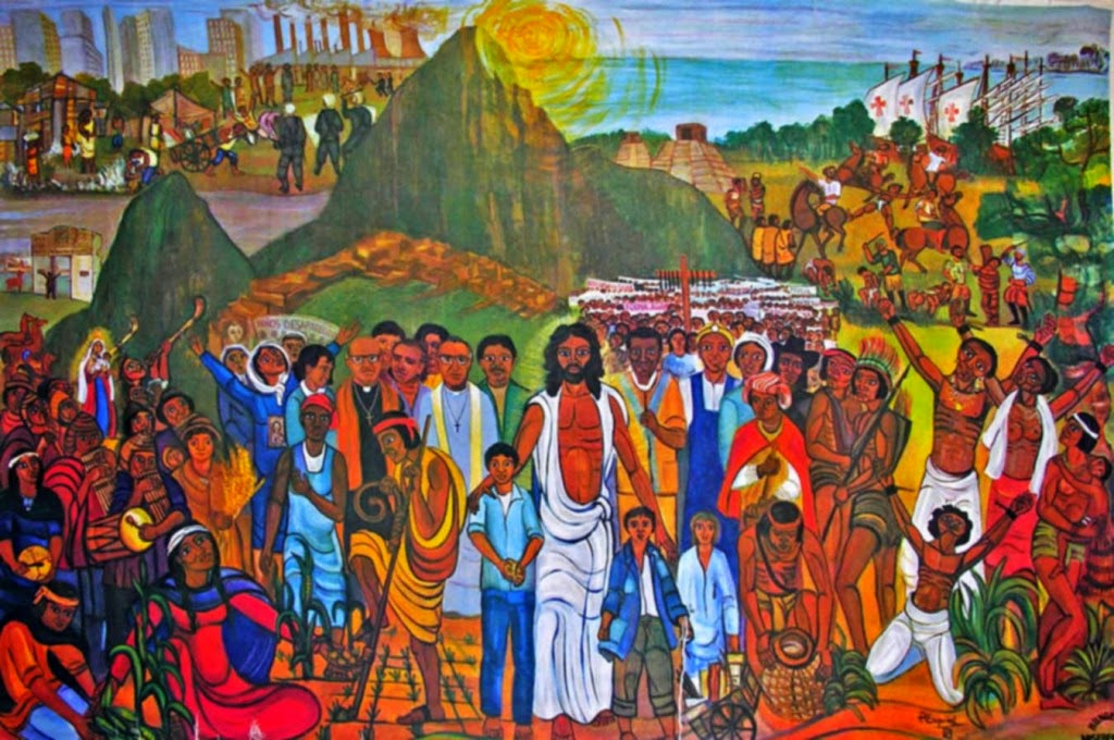 1024x680 Iglesia Descalza Oscar Romero - Latin American Painting