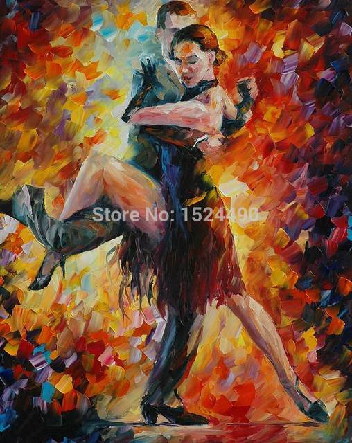 508x640 Online Shop 100% Hand Painted Modern Abstract Latin Dance Palette - Latin Dance Painting