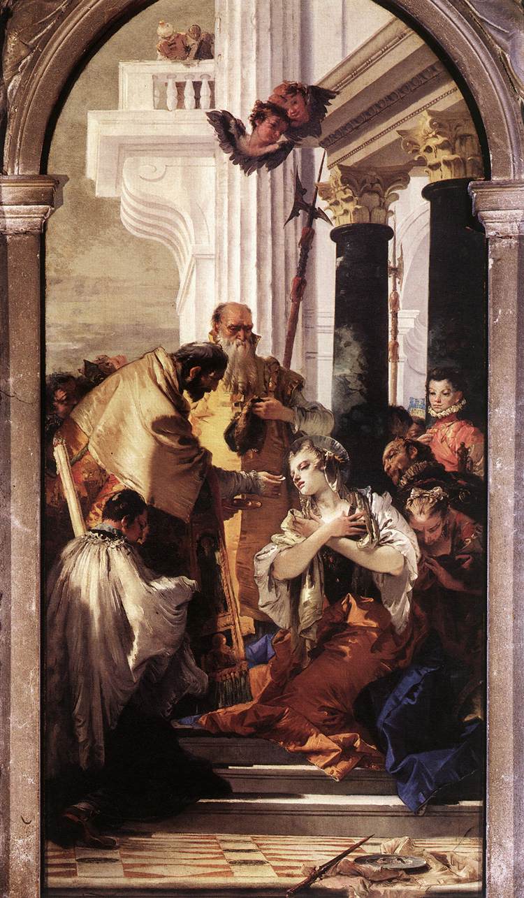750x1285 New Liturgical Movement St Lucy - Latin Word For Painting