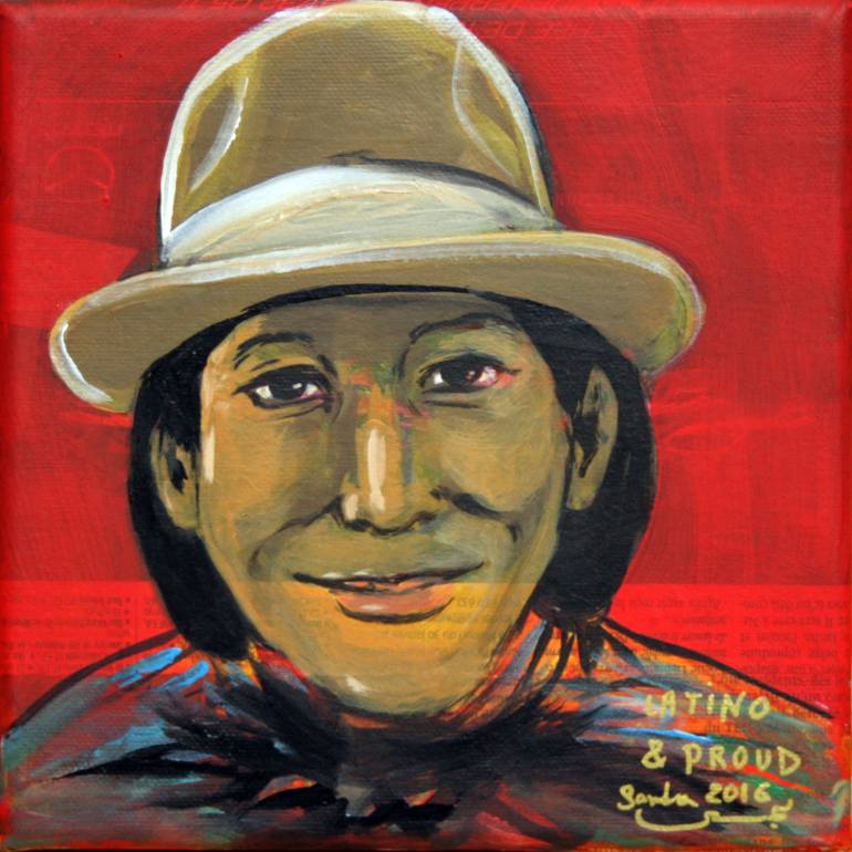 770x770 Saatchi Art Latino And Proud Painting By Sandra Issa - Latino Painting