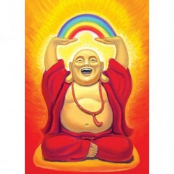 250x250 Laughing Buddha, Birthday Card Eci Stores - Laughing Buddha Painting