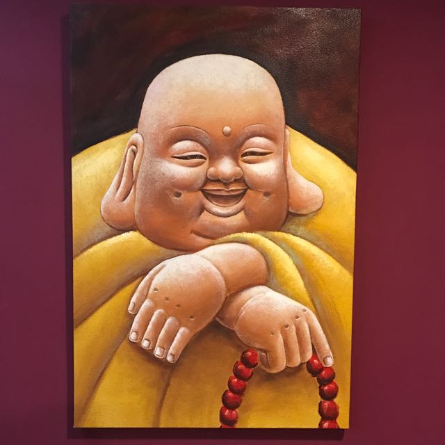 640x640 Laughing Buddha Canvas Oil Painting, Design Amp Craft, Art Amp Prints - Laughing Buddha Painting