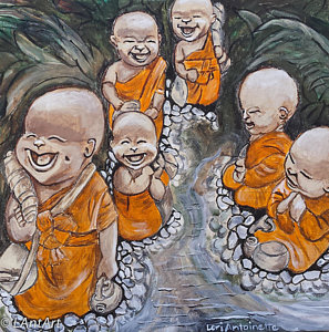 297x300 Laughing Buddha Paintings Pixels - Laughing Buddha Painting