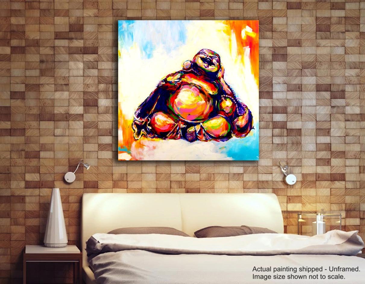 1211x942 Laughing Buddha - Laughing Buddha Painting