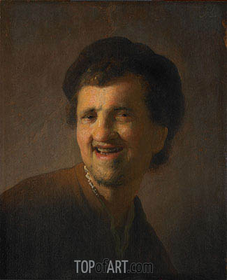 325x400 Laughing Young Man (Self Portrait) Rembrandt Painting - Laughing Painting