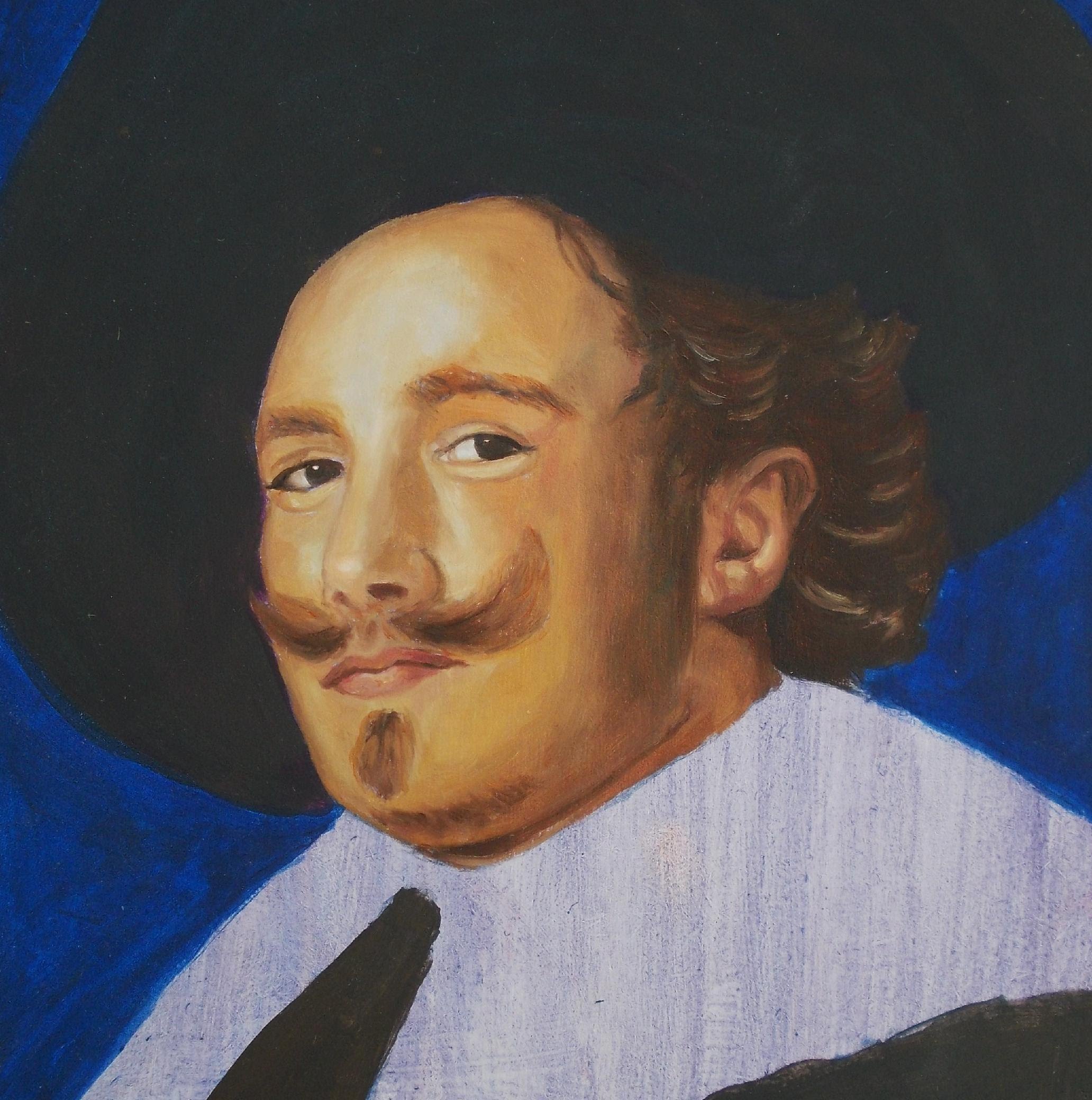 2064x2080 Painting The Laughing Cavalier By Frans Hals In Oils Step By Step - Laughing Painting