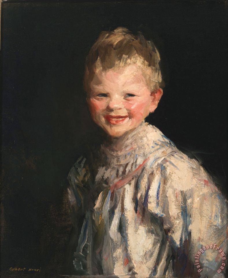 789x960 Robert Henri Laughing Child Painting - Laughing Painting
