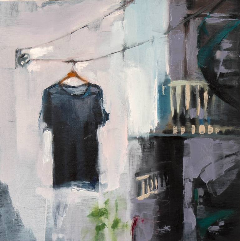 770x774 Saatchi Art Laundry Day Painting By Jeremy Price - Laundry Painting
