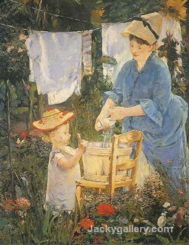 385x500 The Laundry By Edouard Manet Paintings Reproduction For Sale Oil - Laundry Painting