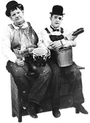 178x243 Talkies - Laurel And Hardy Painting