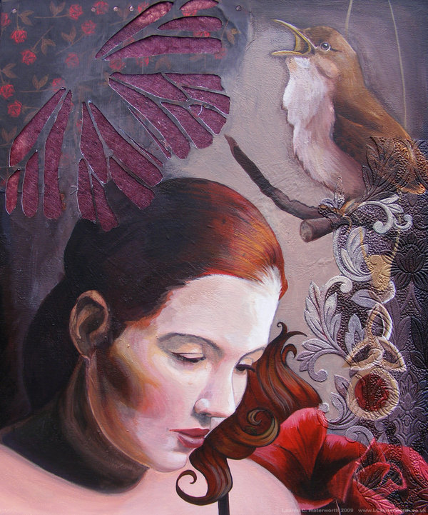 600x721 Littlebirdren (Lauren C. Waterworth) - Lauren C Painting