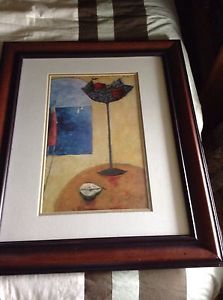 223x300 Signed Framed Lithographartwork Lauren C. Villa Looking Out - Lauren C Painting