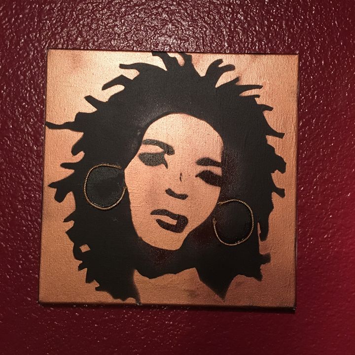 720x720 Lauryn Hill 12x12 Rose Gold - Lauryn Hill Painting