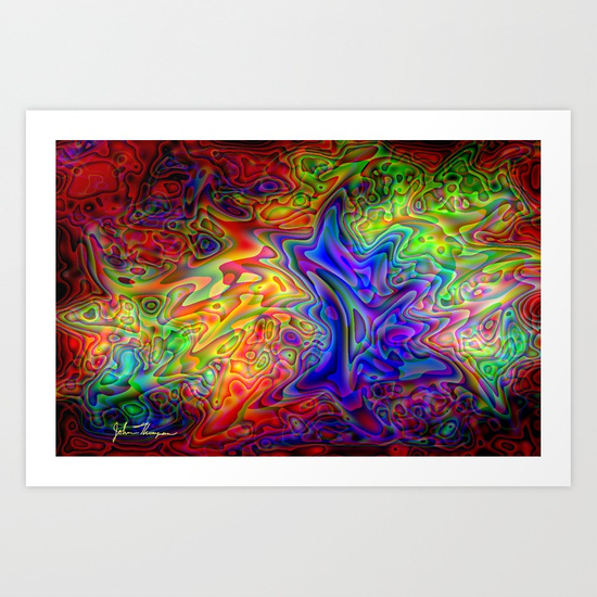 550x550 Lava Lamp Art Print By Jtdigitalart Society6 - Lava Lamp Painting