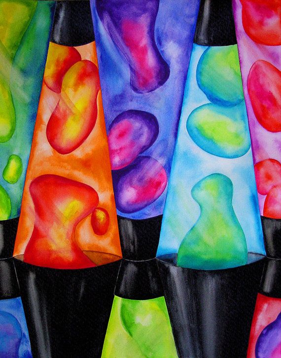 570x725 Lava Lamp By Urbanartbymelody On Etsy. , Via Etsy. Urban Art - Lava Lamp Painting