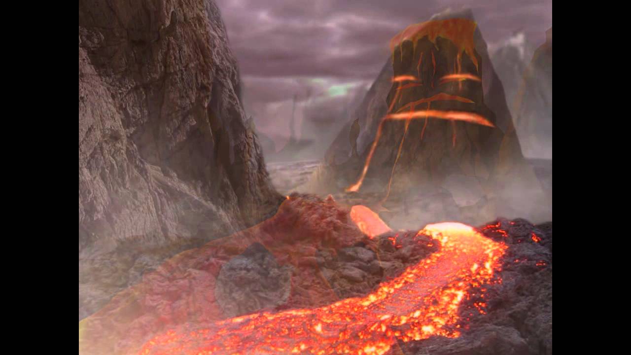 1280x720 Matte Painting Lava - Lava Painting