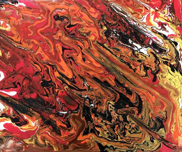 770x644 Saatchi Art Lava Painting By Geeta Vashistha - Lava Painting