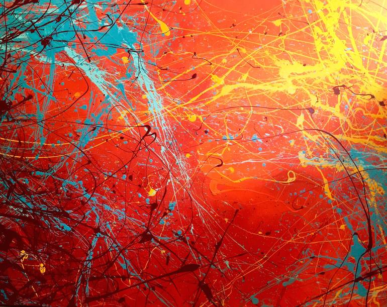 770x611 Saatchi Art Lava Painting By Sandy Sanjurjo - Lava Painting