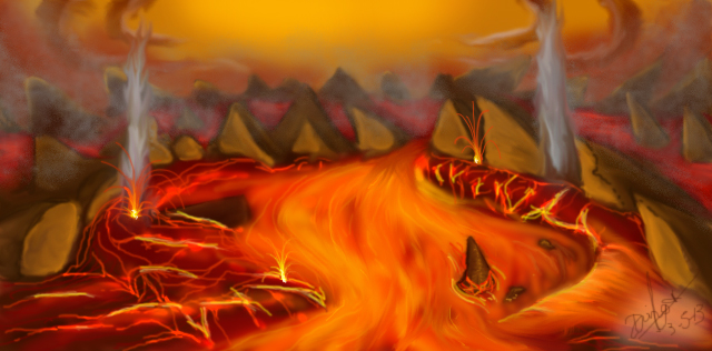 640x316 Speed Painting Pt.3 Lava By Drii A7x - Lava Painting