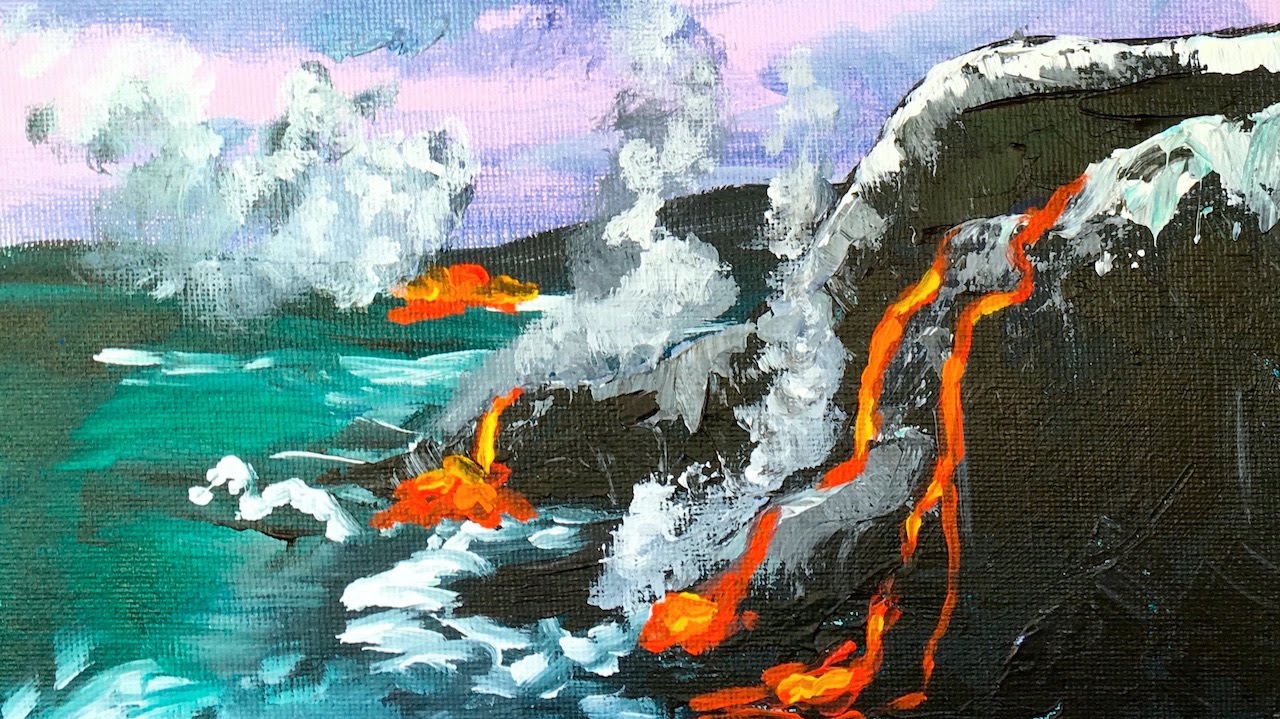 1280x719 How To Paint Lava In Acrylic Art Lesson - Lava Painting