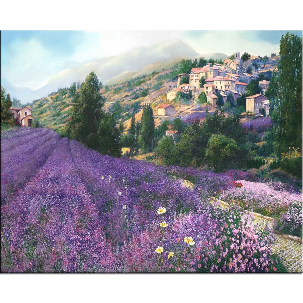 1000x1000 Lavender Fields Limited Edition Giclee On Canvas Inspired - Lavender Field Painting