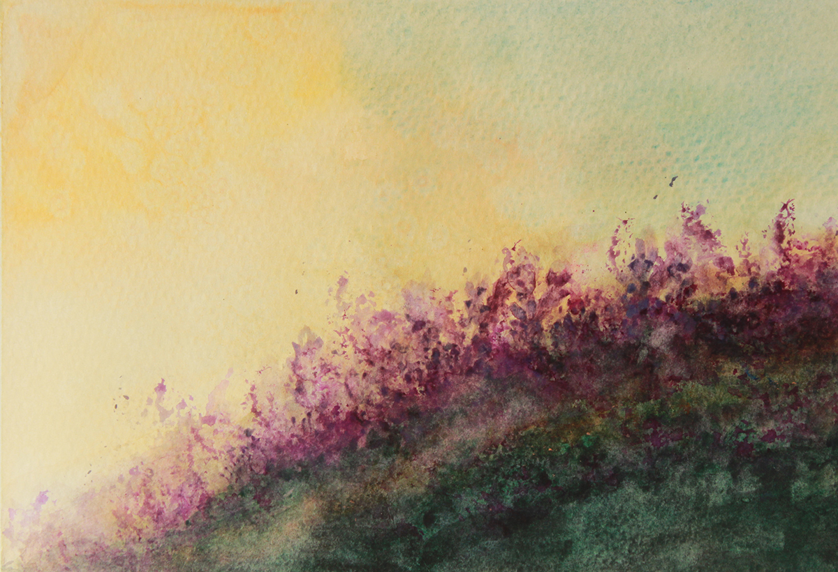 1200x820 Gallery Of Watercolor Paintings - Lavender Mist Painting