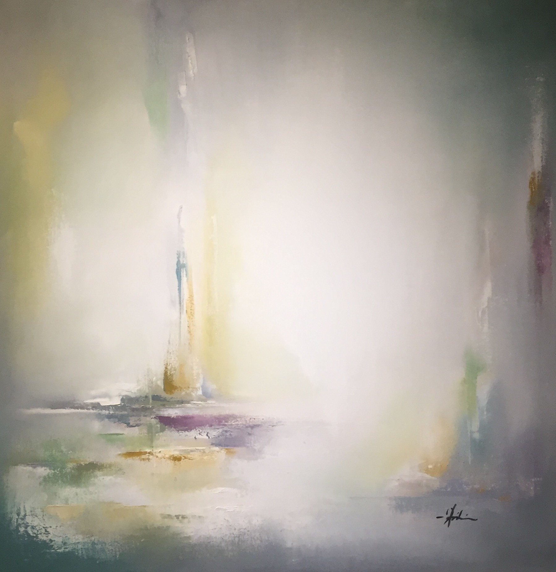 1799x1849 Heidi Kirschner - Lavender Mist Painting