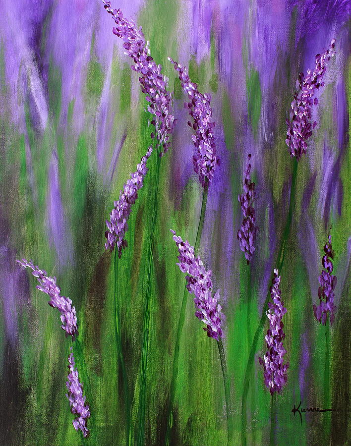 708x900 Lavender Garden Painting By Kume Bryant - Lavender Painting
