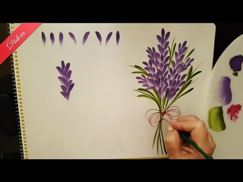 480x360 One Stroke Lavanta (Lavender) Didem 1080p Full Hd - Lavender Painting