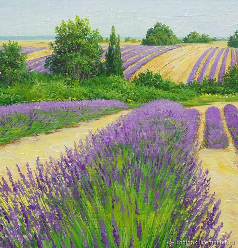 800x833 The Painting Lavender Fields Shop Online On Livemaster - Lavender Painting