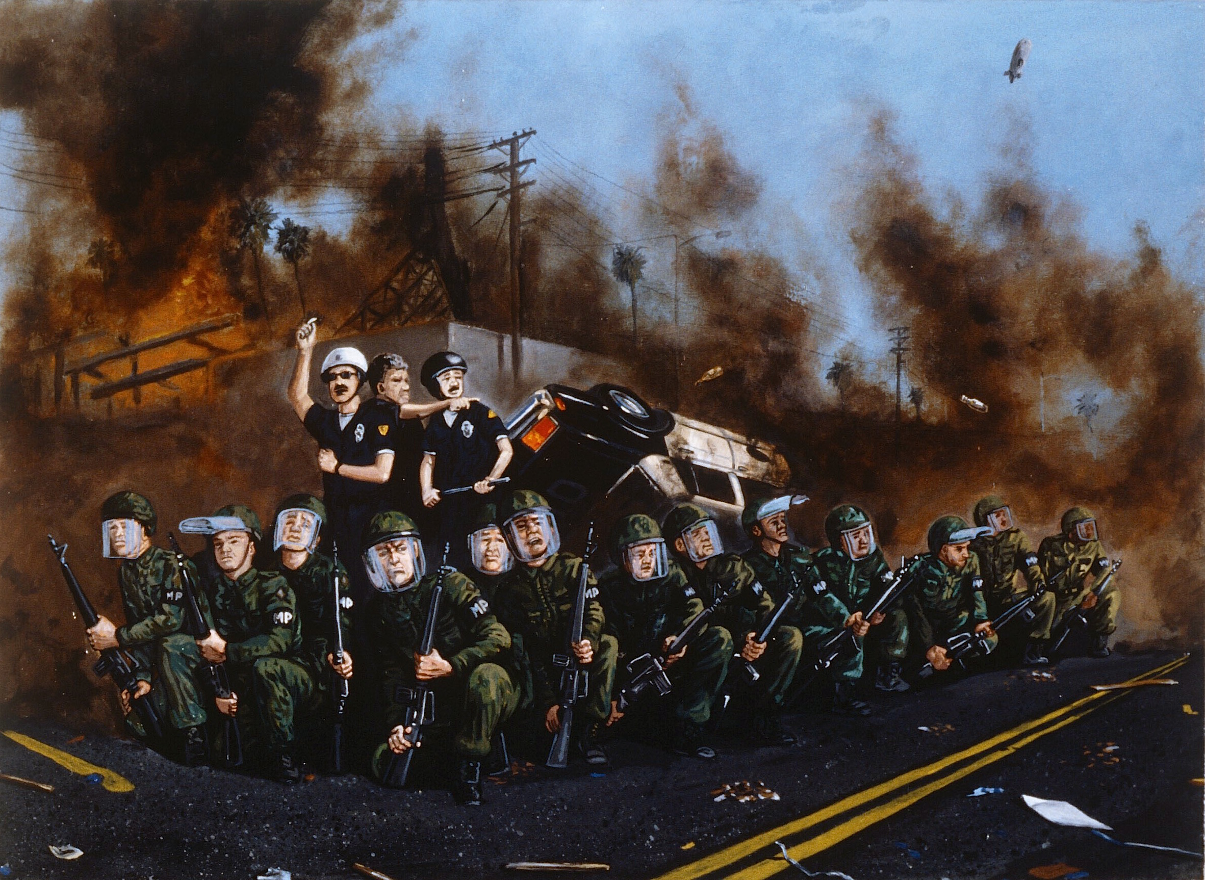 2363x1726 History Paintings Sandow Birk - Law Enforcement Painting