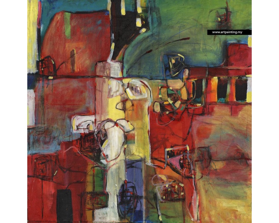 900x720 Abstract Painting Prints On Canvas By Shimee Law, - Law Painting