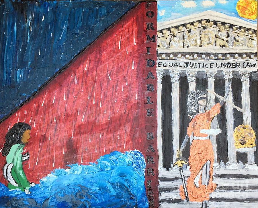 900x724 Formidable Barrier Painting By Color Of Law Center - Law Painting
