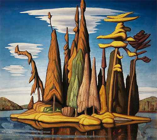 500x445 Northern Painting By Lawren Stewart Harris - Lawren Harris Painting