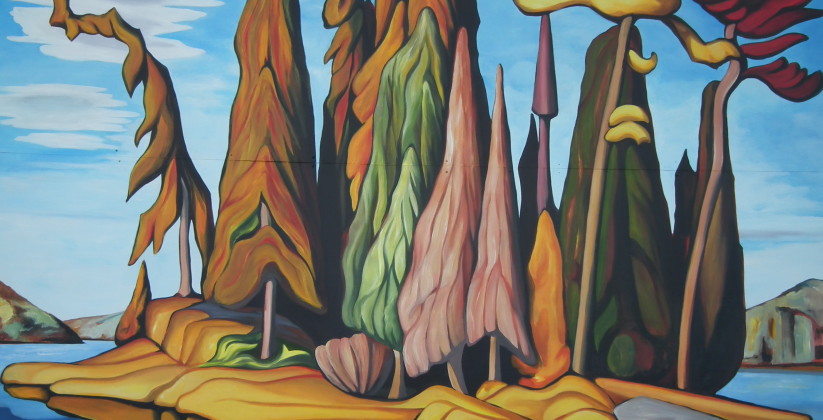 823x420 Northern By Lawren S. Harris Group Of Seven Outdoor - Lawren Harris Painting