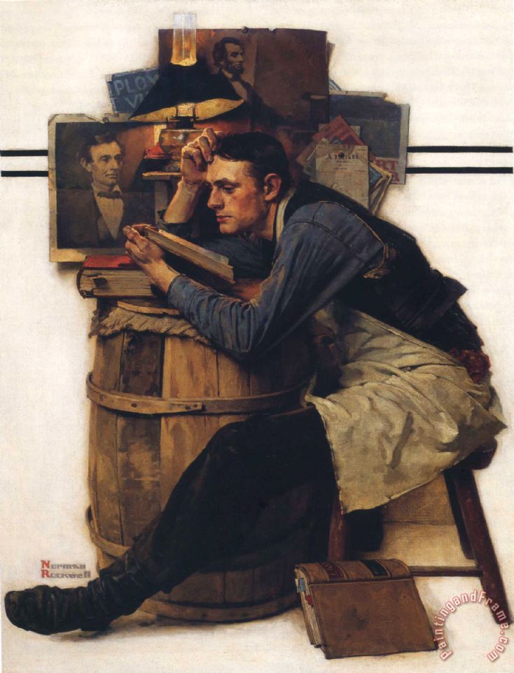 734x960 Norman Rockwell Young Lawyer Painting - Lawyer Painting