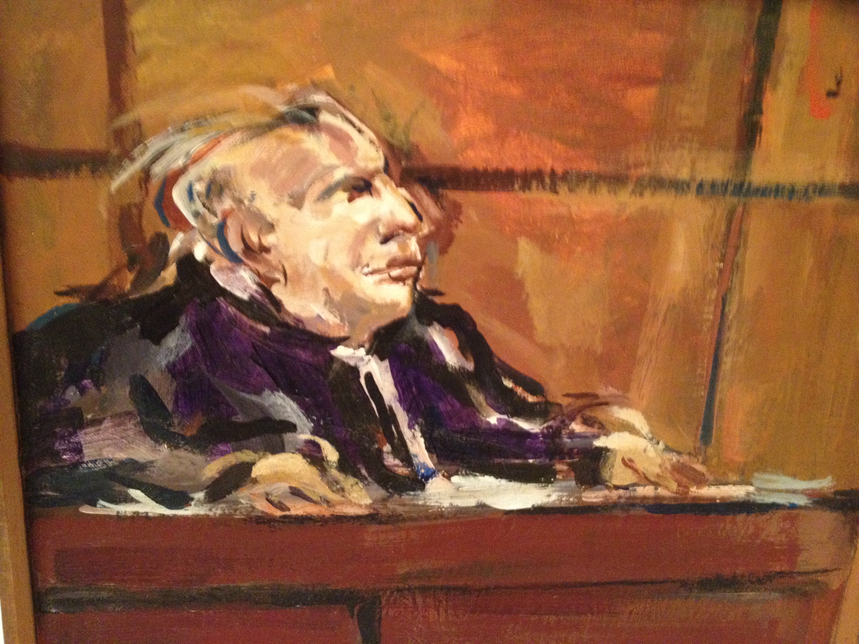 3264x2448 Rudolph Pen Modernist Lawyer Painting Oil On Canvas - Lawyer Painting