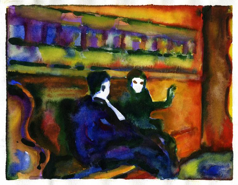 770x600 Saatchi Art Lawyer And Client Painting By Igor Pose - Lawyer Painting