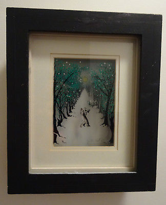 324x400 Jean Pierre Weill 3d Layered Glass Painting,dancers, Signed - Layered Glass Painting