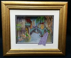 300x243 Jean Pierre Weill 3d Layered Glass Painting Venice Autumn Signed - Layered Glass Painting