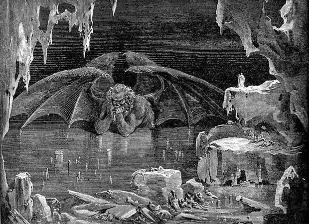 620x450 Dante - Layers Of Hell Painting