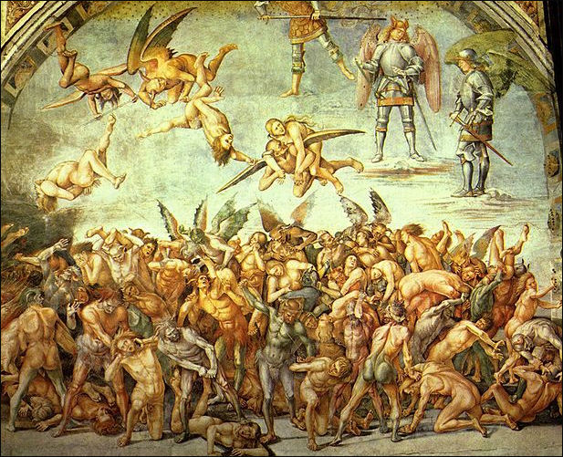 617x501 Christianity, Heaven And Hell Facts And Details - Layers Of Hell Painting