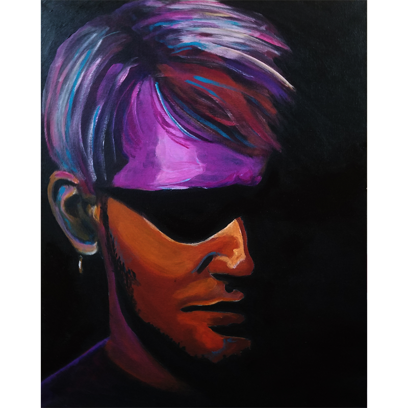 800x800 Layne Staley Portrait Painting By Framedope - Layne Staley Painting