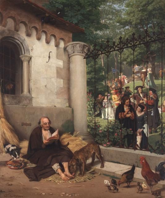 533x640 Lazarus And The Rich Man Eduard Von Gebhardt Romanticism - Lazarus And The Rich Man Painting