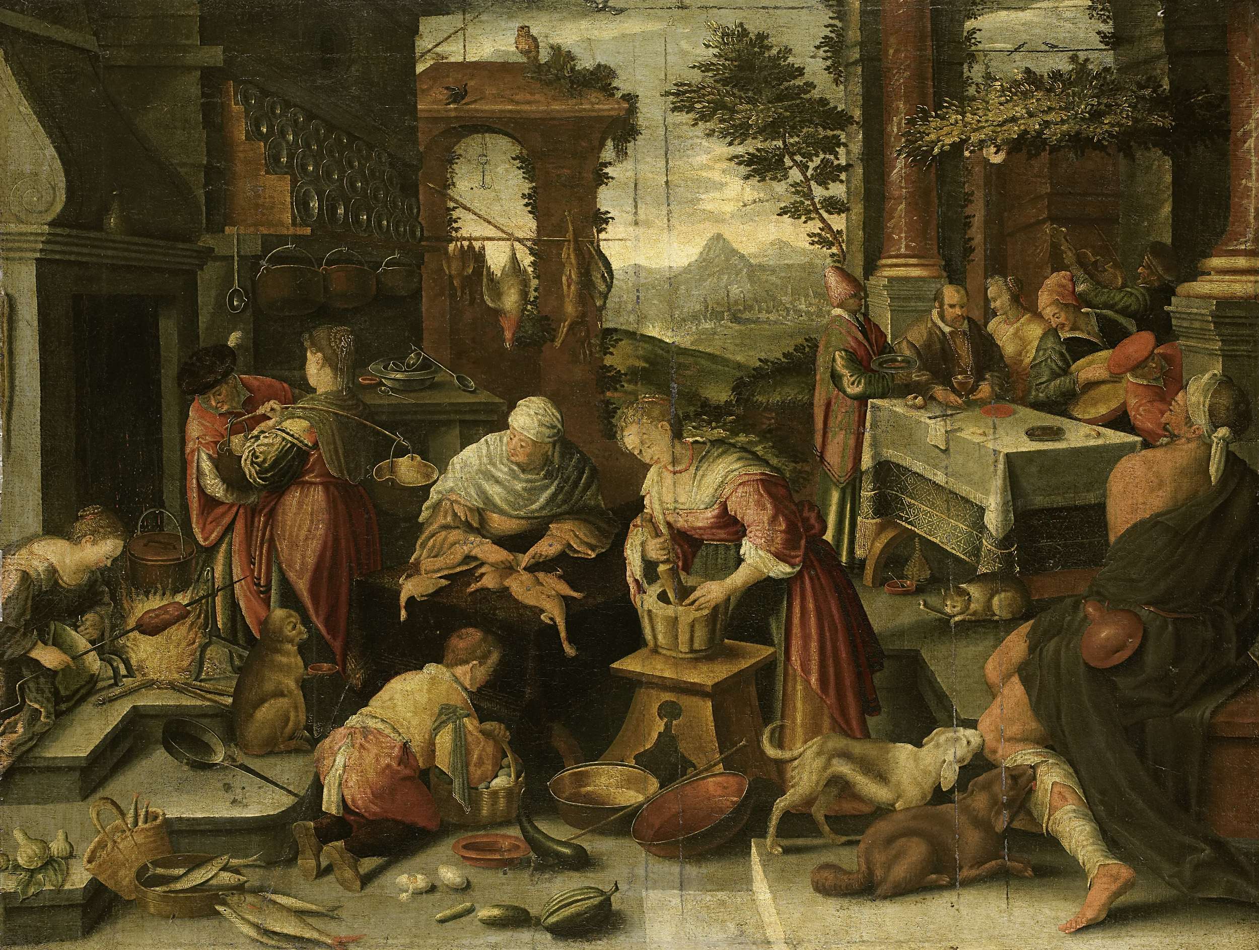 2500x1887 The Rich Man And Lazarus 1544 - Lazarus And The Rich Man Painting