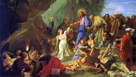 463x264 The Resurrection Of Lazarus Jean Baptiste Jouvenet Painting - Lazarus Painting