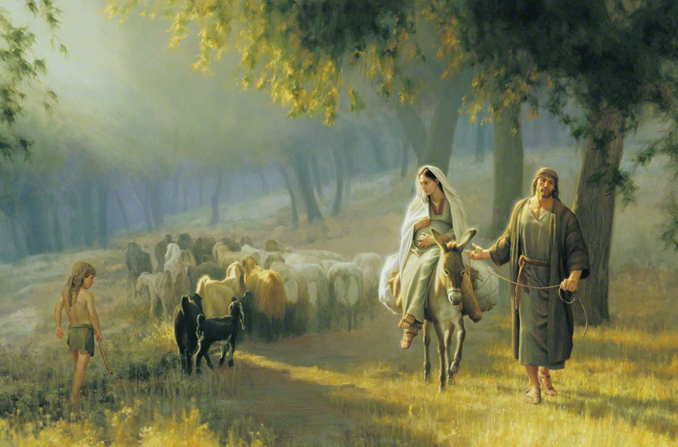 678x447 The Road To Bethlehem - Lds Painting