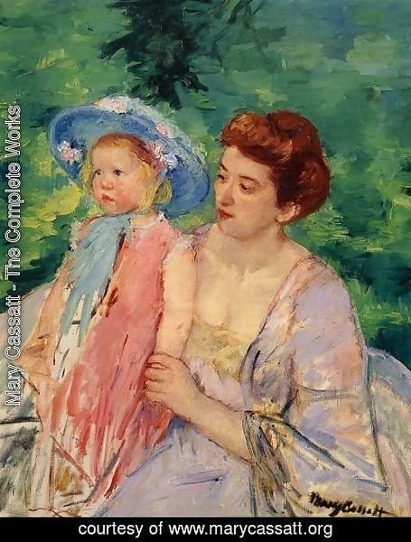 455x600 Mary Cassatt - Le Bain Painting