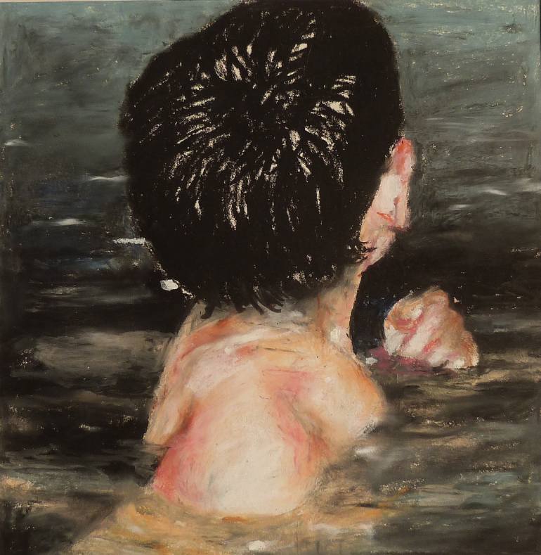770x789 Saatchi Art Le Bain 2 (Jules Serie) Painting By Wilfrid Moizan - Le Bain Painting