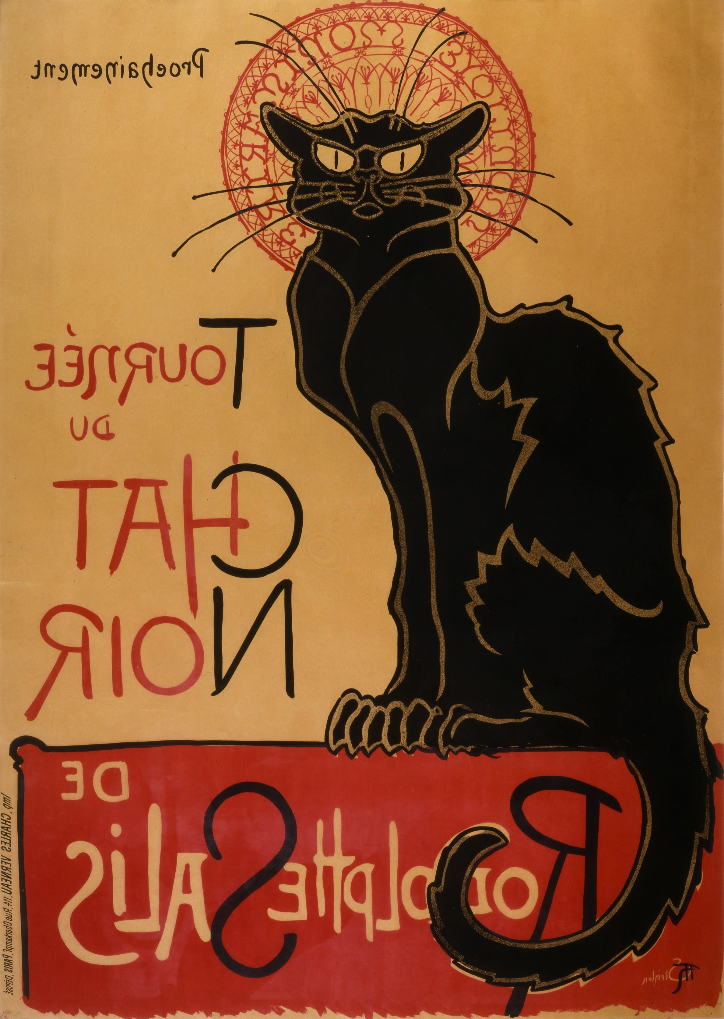 2378x3345 Le Chat Noir Painting - Le Chat Noir Painting